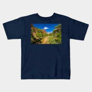 Up the Virgin River, Zion National Park Kids T-Shirt